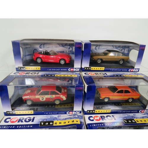 888 - Seven Ltd Edition Corgi Vanguard Die Cast Vehicles 1:44 Scale. Plus one other Corgi Police Car. All ... 