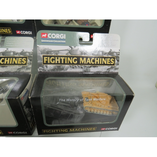 890 - Eight Corgi Showcase selection Fighting machines. All boxed. See photos.