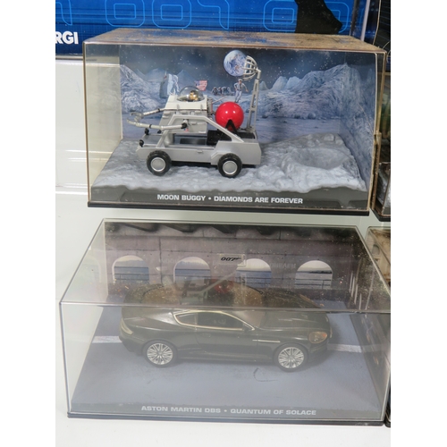 895 - Four Corgi 007 James Bond Film Vehicles all in perspex cases plus a 007 Film Vehicle Gift set. All b... 