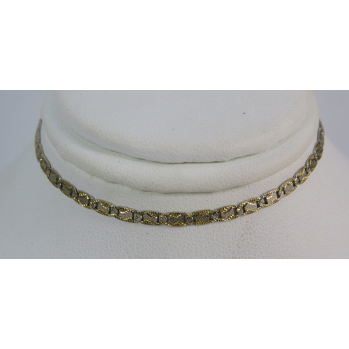 331 - 585 14ct gold bracelet, 19cm long. 2.6 grams