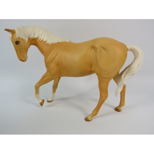 16a - Beswick Matt Palomino Spirit of Youth horse figurine.