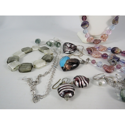 382 - Selection of Murano art glass and Murrina Antica jewellery.