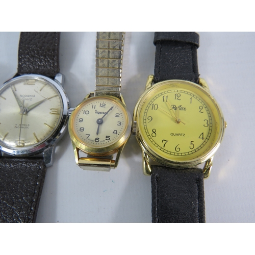 388 - Various wristwatches including a Gents 1960s Rodania sport in running order.