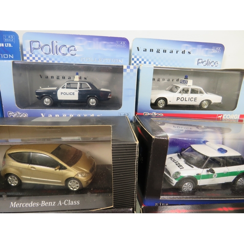 913 - Twelve 1:43 Scale Die Cast models, Some by Corgi.  All boxed and in unused condition. See photos.