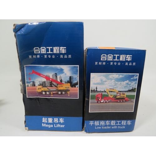 922 - Two Chinese made Gin Bang 1:50 Die Cast Scale models of Commercial vehicles.  Both boxed and unused.... 