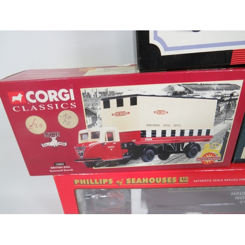 923 - Four Corgi Die Cast Metal Heavy Goods Gift sets. All boxed and unused condition.  See photos for det... 