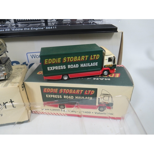 924 - Four Eddie Stobart Special Edition Collectors models,  Two are boxed but are ex display.  See photos... 