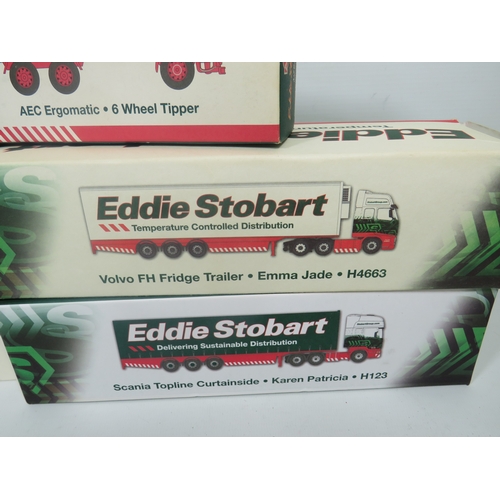 926 - Eddie Stobart Die Cast model trucks, two by Corgi.  See photos for details.