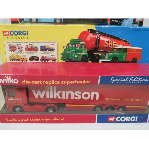 937 - Four Die Cast Metal Trucks, two by Corgi. Boxed .  See photos.