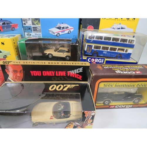 945 - Selection of Die Cast Model Cars by various makers such as Corgi, Vanguards etc. all boxed. See phot... 