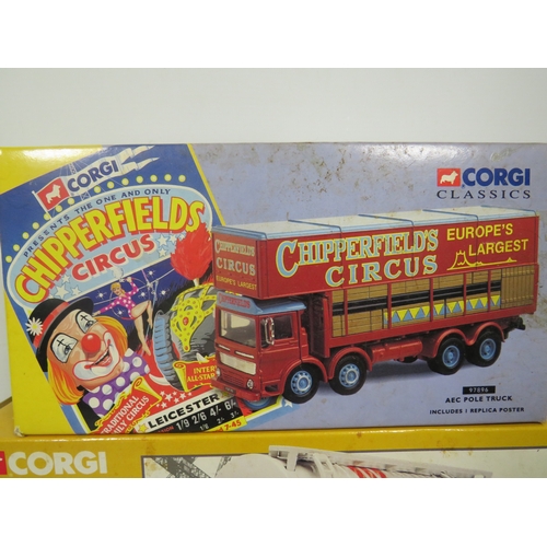 947 - Three Corgi Die cast Trucks. All boxed and in unused condition  see photos.