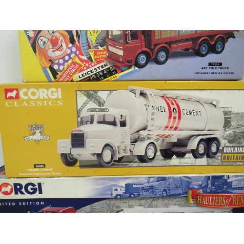 947 - Three Corgi Die cast Trucks. All boxed and in unused condition  see photos.