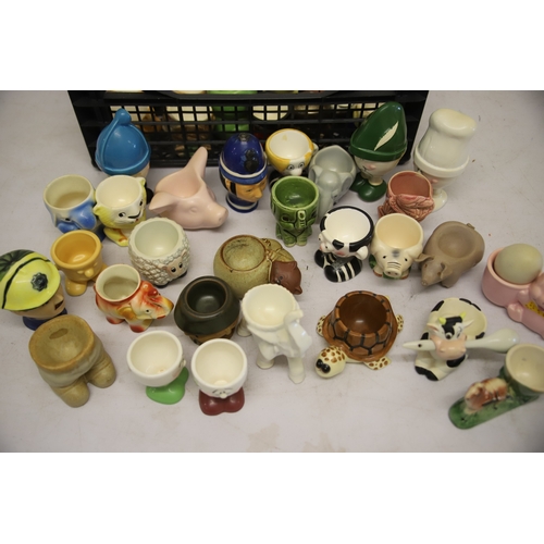 1204 - 40+ Assorted Vintage Collectable Eggcups by various makers.  See photos.