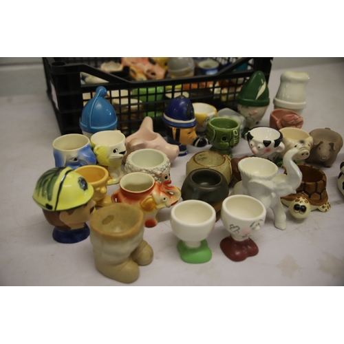 1204 - 40+ Assorted Vintage Collectable Eggcups by various makers.  See photos.