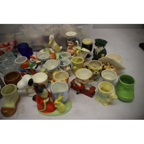 1206 - 50+ assorted Vintage Collectable Eggcups by various makers.  See photos.