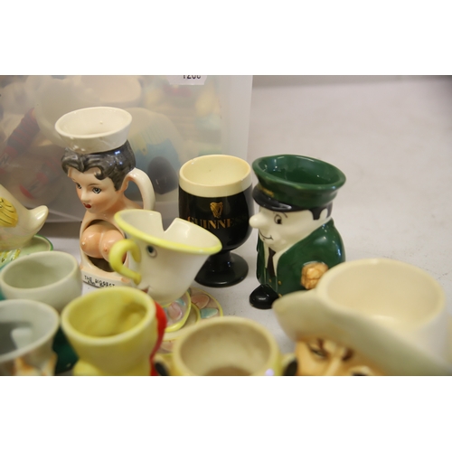 1206 - 50+ assorted Vintage Collectable Eggcups by various makers.  See photos.