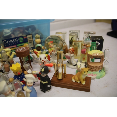 1207 - 40+ assorted Vintage Collectable Eggcups & Egg timers by various makers.  See photos.