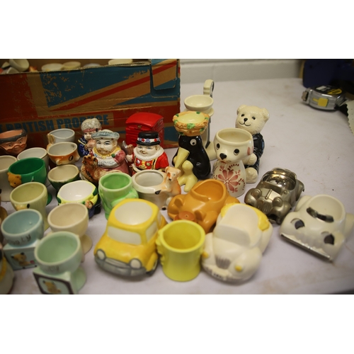 1210 - 50+ assorted Vintage Collectable Eggcups by various makers.  See photos.