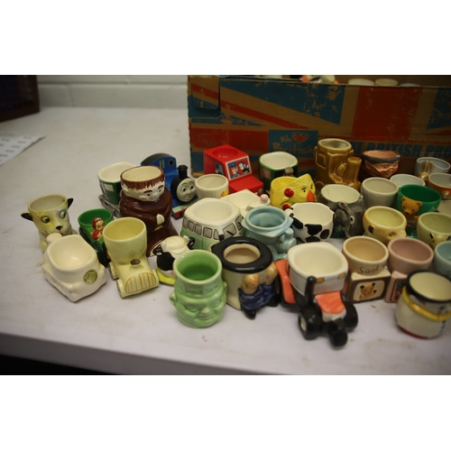 1210 - 50+ assorted Vintage Collectable Eggcups by various makers.  See photos.