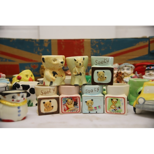 1210 - 50+ assorted Vintage Collectable Eggcups by various makers.  See photos.