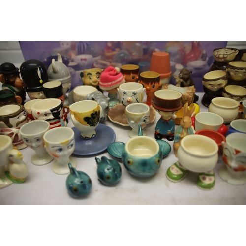 1211 - 50+ assorted Vintage Collectable Eggcups by various makers.  See photos.