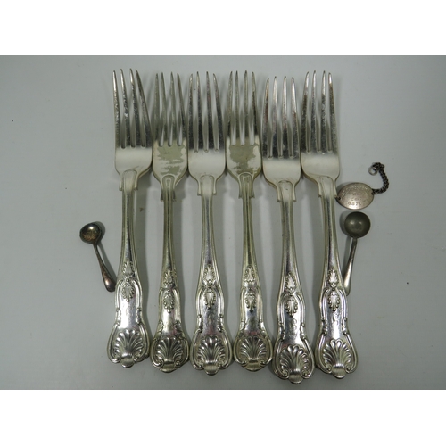 1023 - Small Selection of Antique Silver plate Forks. See photos