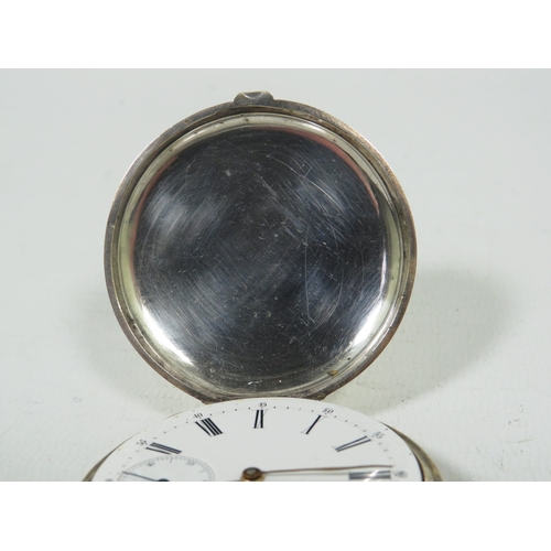 1038 - Gold Plated Full Hunter Pocket watch in running order, Crown wind.  Letter of provenance which sugge... 