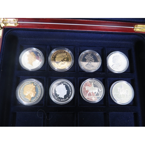 1041 - Seven Commemorative �5 Coins plus one other .  See photos