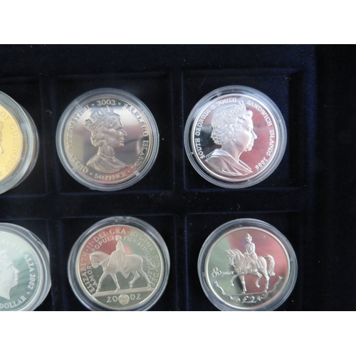 1041 - Seven Commemorative �5 Coins plus one other .  See photos