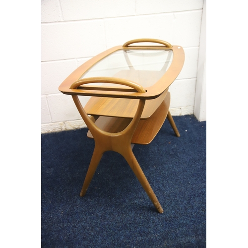 1263 - Mid 20th Century side table/serving tray by Hans Olsen, 1950's piece, very hard to find.   Will need... 