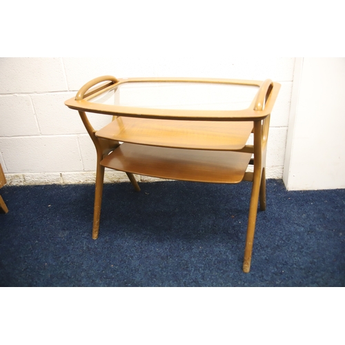 1263 - Mid 20th Century side table/serving tray by Hans Olsen, 1950's piece, very hard to find.   Will need... 