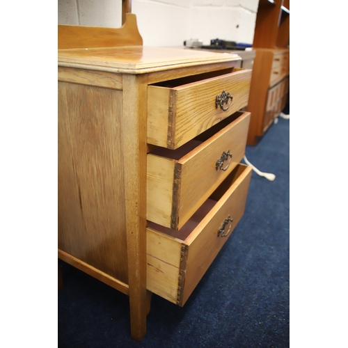 1265 - Small Bedroom Dressing chest with three handy drawers and mirror above.  H:56 x W:24 x D:16 inches. ... 