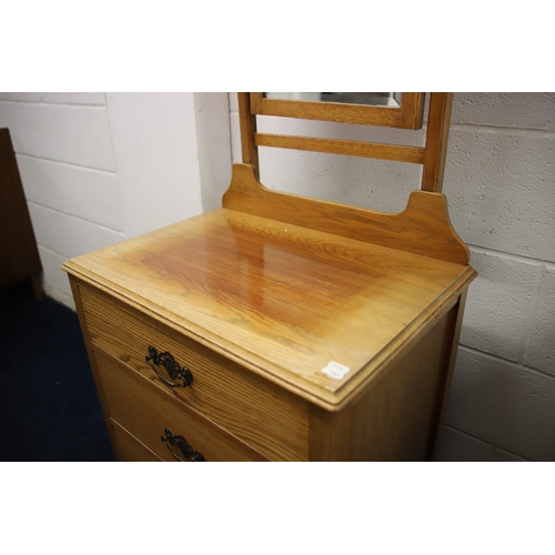 1265 - Small Bedroom Dressing chest with three handy drawers and mirror above.  H:56 x W:24 x D:16 inches. ... 