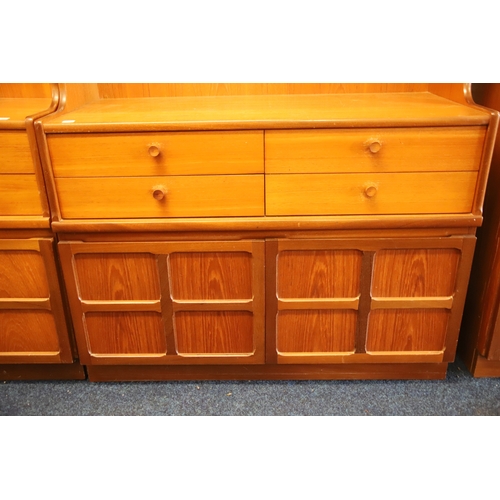 1268 - Nathan (squares) Illuminated Wall unit in good condition which measures approx H:76 x W:40 x D:18 in... 