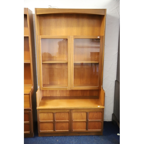 1269 - Nathan (squares) Illuminated Wall unit in good condition which measures approx H:76 x W:40 x D:18 in... 