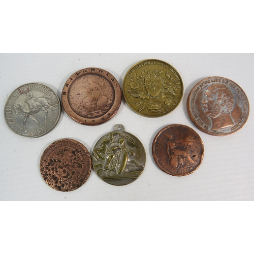 1458 - Selection of vintage Coins, Tokens and Medals see pics.