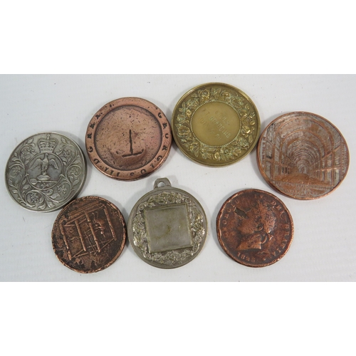 1458 - Selection of vintage Coins, Tokens and Medals see pics.