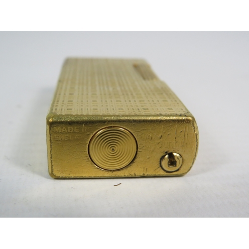 1459 - Vintage gold plated Dunhill 70 lighter.