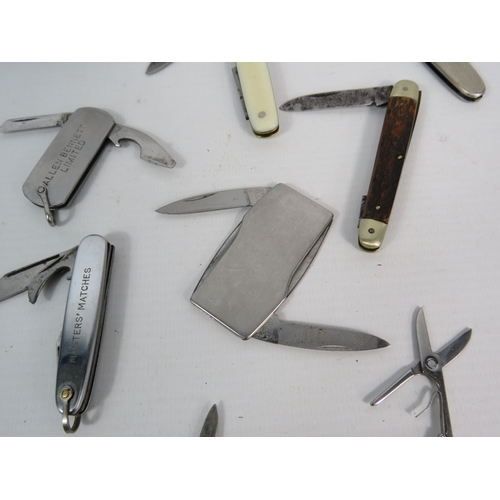 1461 - Selection of vintage penknives.