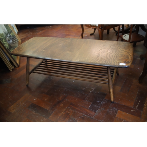 1379 - Ercol Low Coffee Table in the Golden Dawn Colourway.  H:17 x W:42 x D:18 inches. Windsor style.  Ove... 