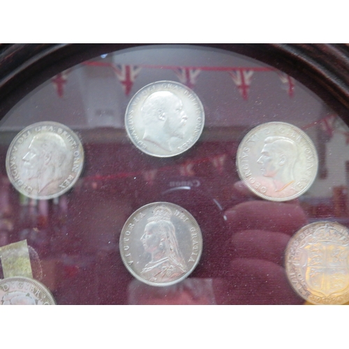 1169 - Beatifully displayed Collection of UK Coins from Victoria to Elizabeth II, Some are Silver. Housed i... 