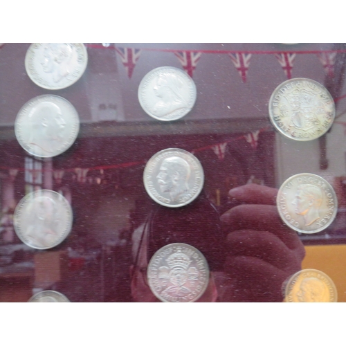 1169 - Beatifully displayed Collection of UK Coins from Victoria to Elizabeth II, Some are Silver. Housed i... 