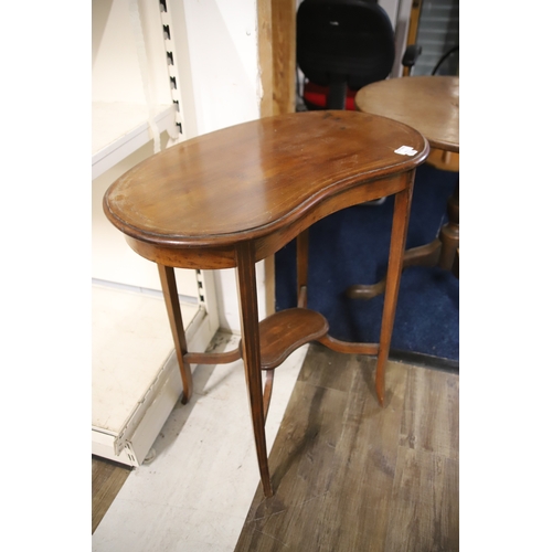 1310 - Mixed Lot to include a Georgian Armchair, Pedestal Table, Edwardian Kidney shaped table .  See photo... 