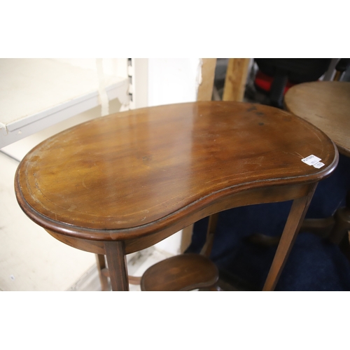 1310 - Mixed Lot to include a Georgian Armchair, Pedestal Table, Edwardian Kidney shaped table .  See photo... 