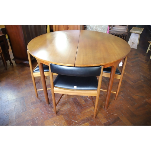 1391 - A.H Macintosh Extending Table and Chairs in exceptional condition; H:29 x W:66 (Extended)  D:48 inch... 