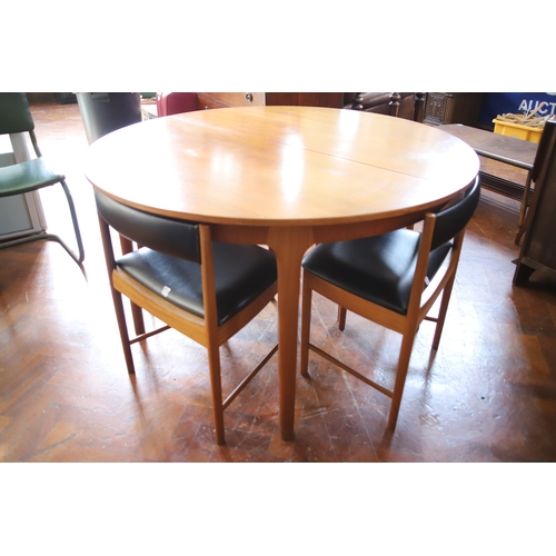 1391 - A.H Macintosh Extending Table and Chairs in exceptional condition; H:29 x W:66 (Extended)  D:48 inch... 