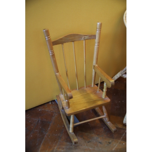 1396 - Selectionof Six dolls chairs in various styles.  Largest measures approx 19 inches tall.  See photos... 