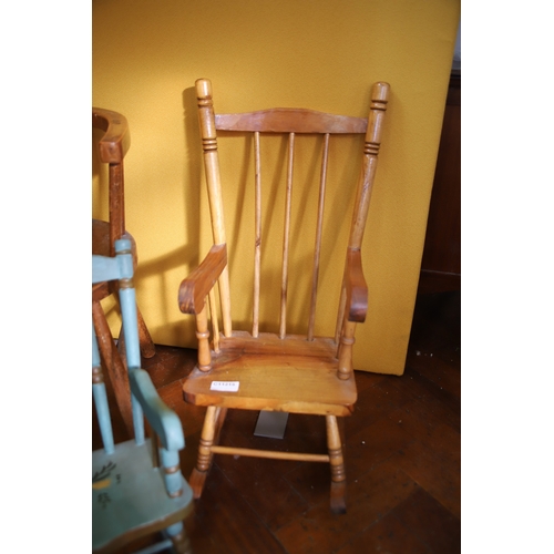 1396 - Selectionof Six dolls chairs in various styles.  Largest measures approx 19 inches tall.  See photos... 