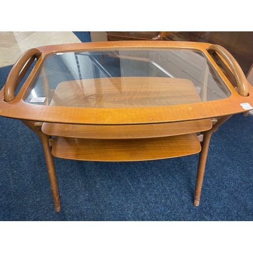 1263 - Mid 20th Century side table/serving tray by Hans Olsen, 1950's piece, very hard to find.   Will need... 