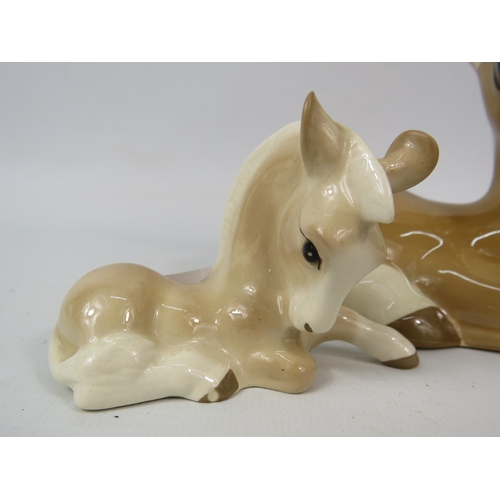 382 - Szeiiler studio long eared donkey and foal. 5 3/4